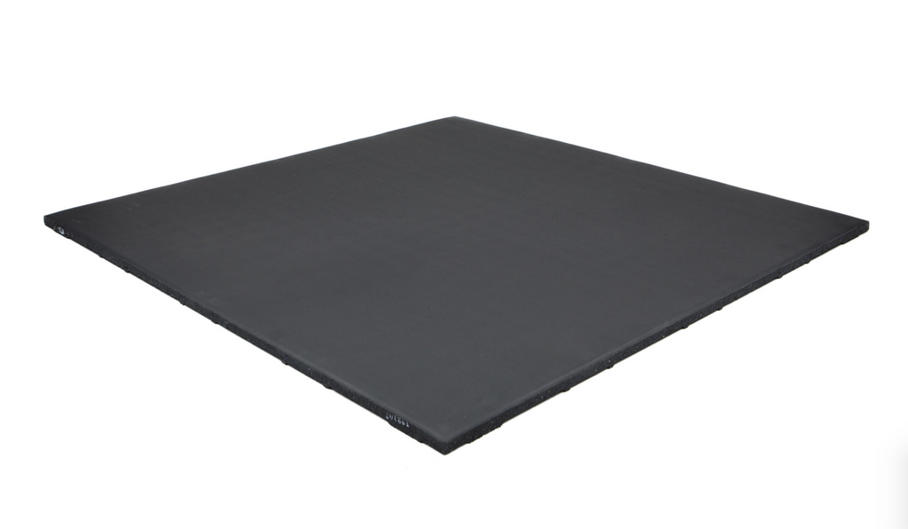 Pure Black Tile | rubber sporttegel - productfoto